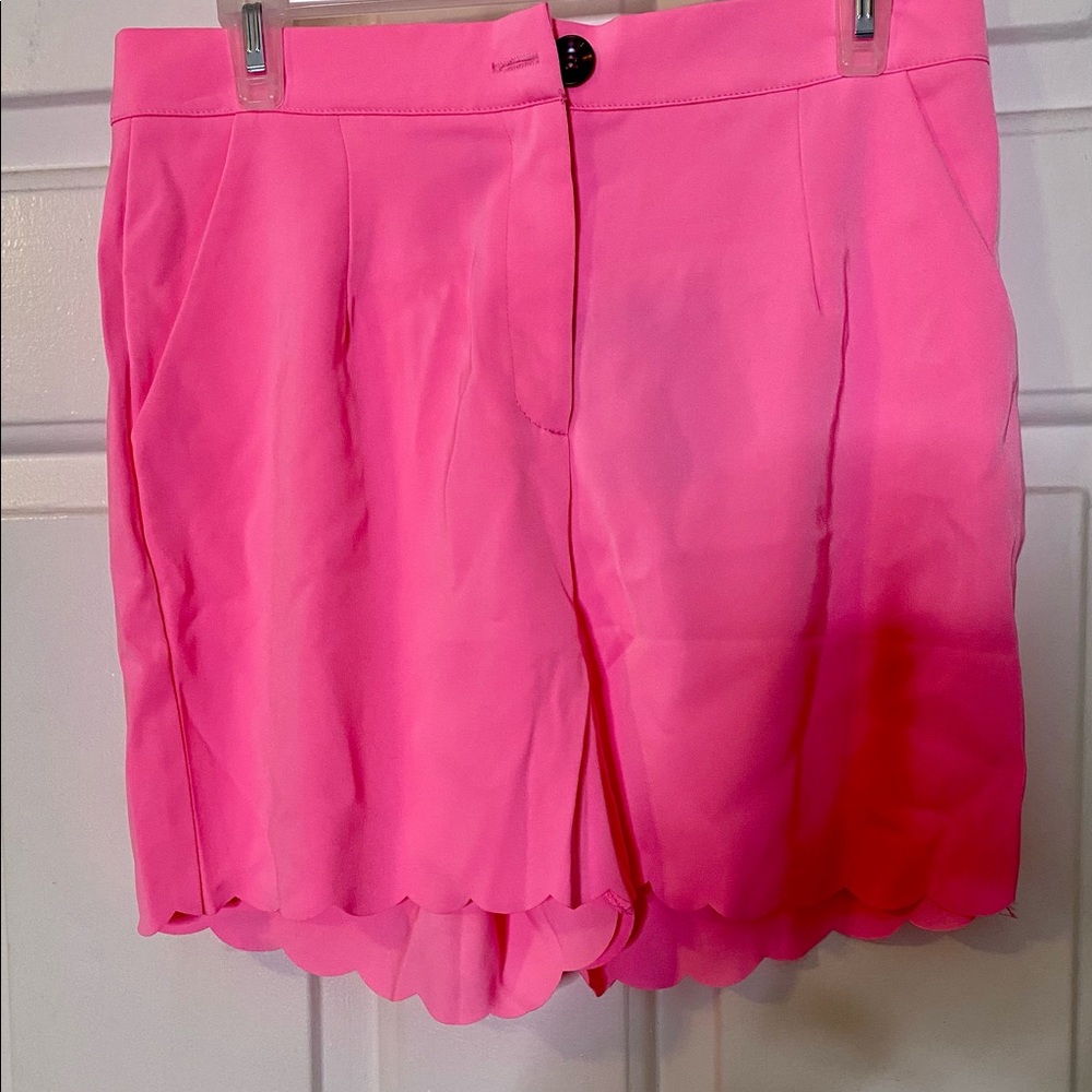 Make it last scallop shorts-pink